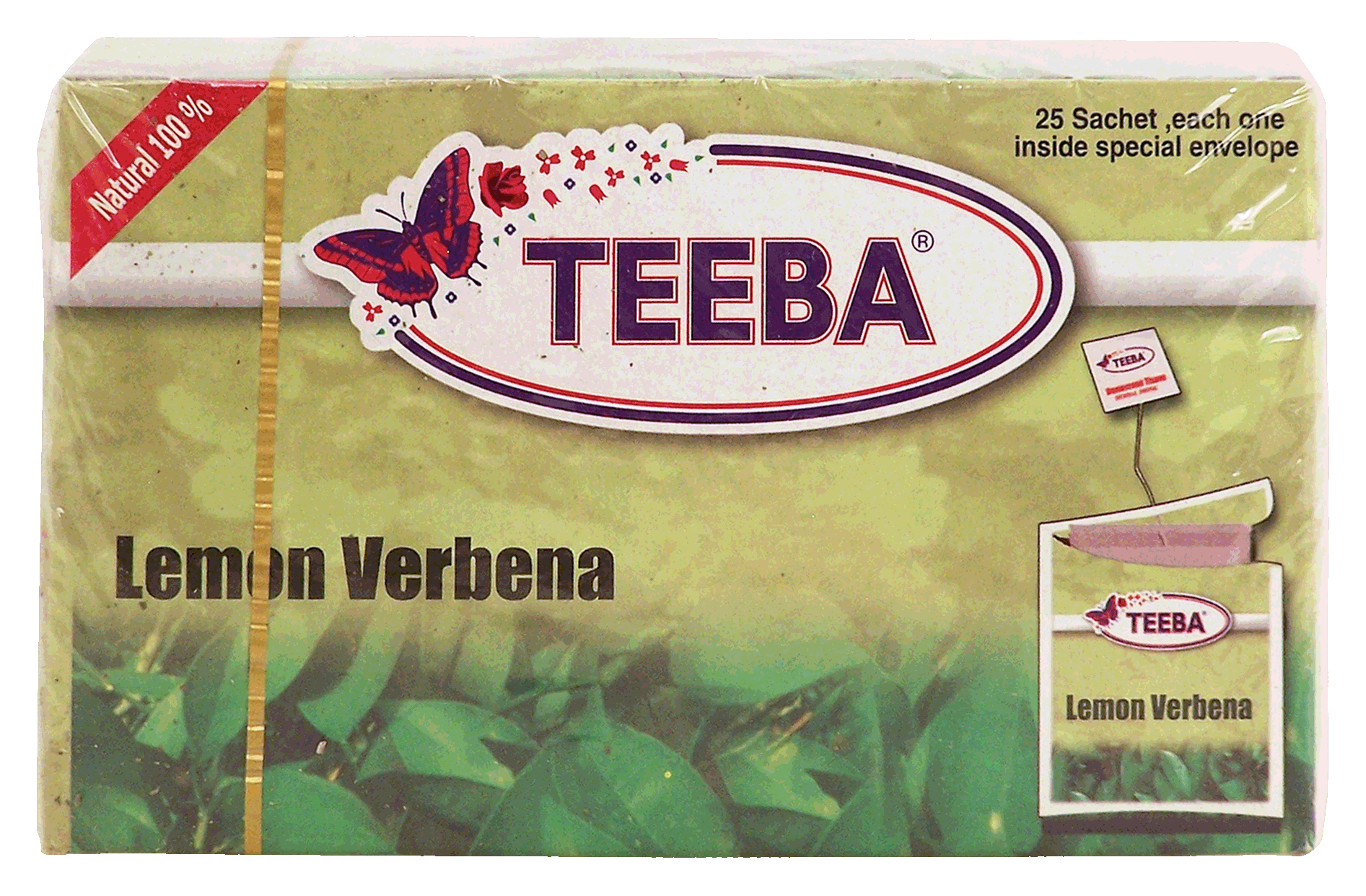 Teeba  lemon verbena tea, 25-sachets Full-Size Picture